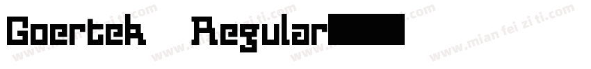 Goertek Regular字体转换